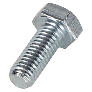 A close-up view of the AGCO | HEXAGONAL HEAD BOLT - 0901-20-66-00, featuring a silver finish and a threaded shaft, shown against a plain white background.