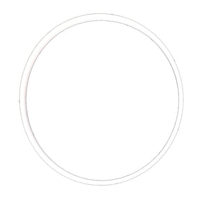 Image of a simple, thin, black circular line drawing on a white background, reminiscent of the precision and elegance found in AGCO's Gasket - 3903464M1 design aesthetics.