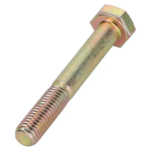 A close-up of an AGCO Bolt - Acp0405420, featuring partial threading, displayed against a white background.