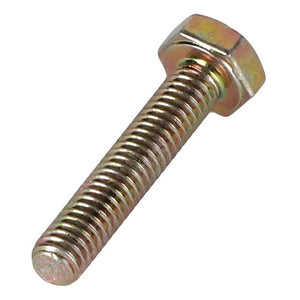 The AGCO Hexagonal Head Bolt (3008862X1) is a metallic hex bolt with threads running its entire length, featuring a hexagonal head at one end.