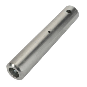 The AGCO Pin - Acp0304480 is a cylindrical metal rod featuring two small holes drilled through its side and a hollow end. Please note, there is currently no product description available.