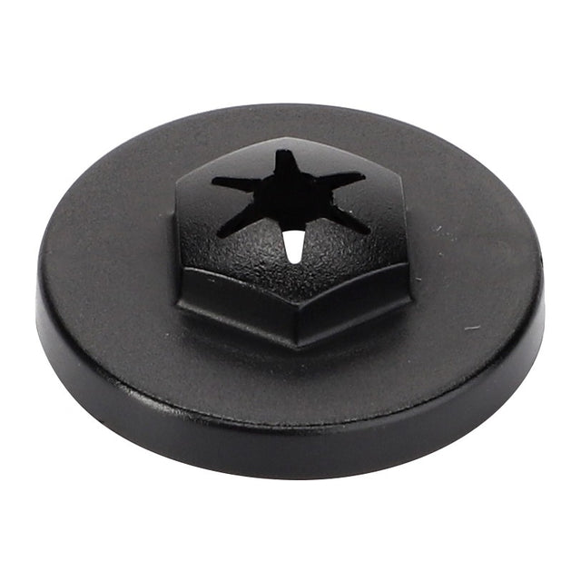 A black round screw with a star-shaped drive head, identified as the AGCO | Nut - Acw4029190 by the brand AGCO, shown against a white background. No current product description information available.