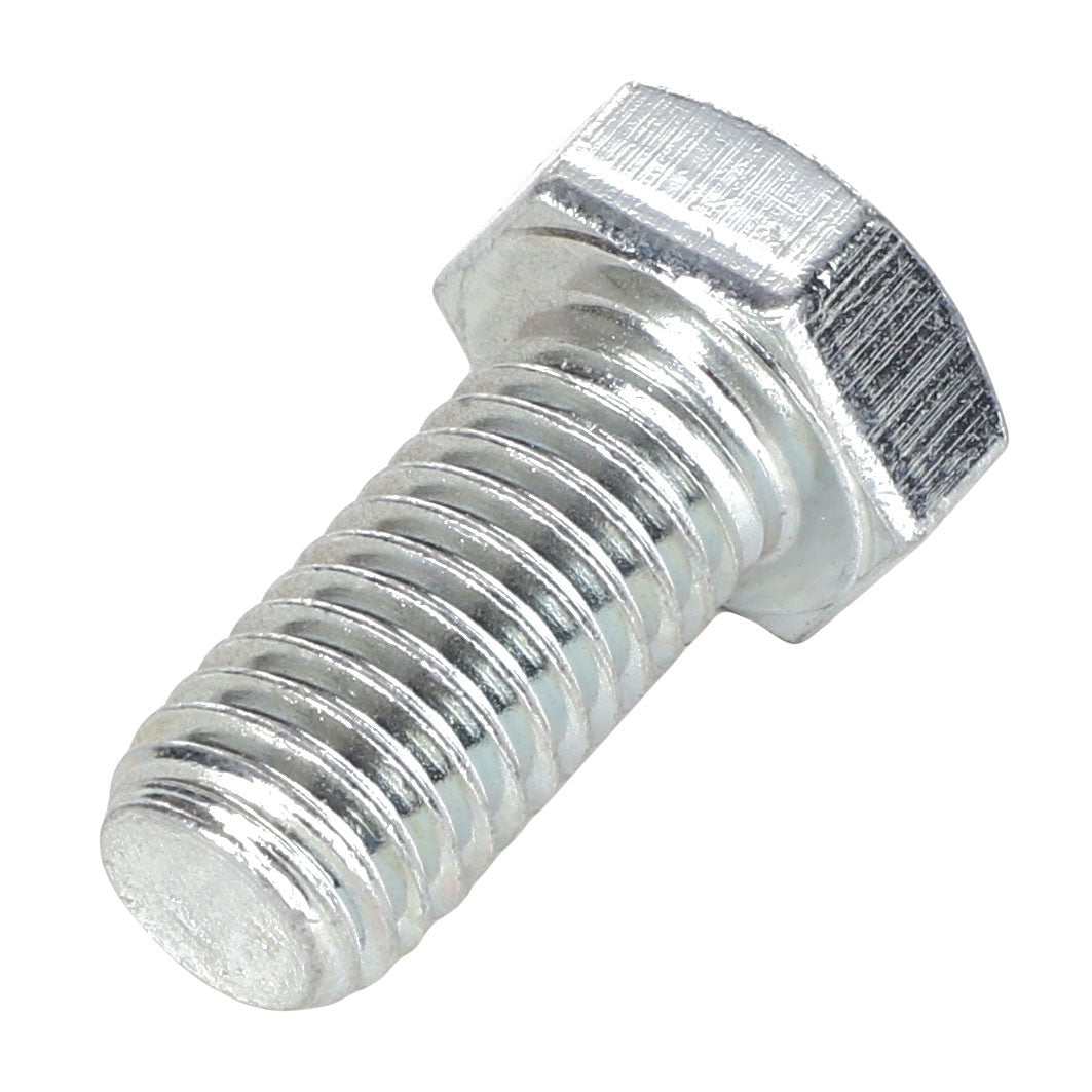 Close-up image of a shiny metal hex bolt with a threaded shank and hexagonal head. This product is the AGCO | SCREW - AL5002101 by AGCO. No current product description information is available.