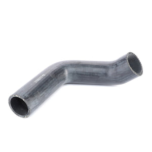 A black, lower radiator hose made by AGCO, model number 3789277M2, constructed from reinforced EPDM rubber with open ends and a slight curve in the middle, suitable for Massey Ferguson models.