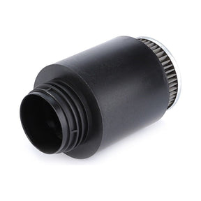 The AGCO Engine Oil Filter Spin On (H404860060100) is a black cylindrical air filter featuring a mesh element, designed for use in automotive or mechanical systems to ensure clean oil flow, making it ideal for integration with engine oil filter setups.