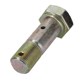 The AGCO Hexagonal Head Bolt - Acp0005520 is a hexagonal bolt designed with threading on one end and a hexagonal head on the other, featuring a small hole through the threaded section. No current product description available.