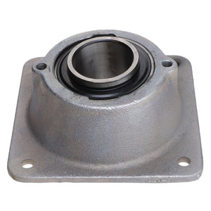 The AGCO Bearing Housing - Acw2873530 is a meticulously engineered metal housing featuring a circular opening and four bolt holes, designed to support rotating shafts.