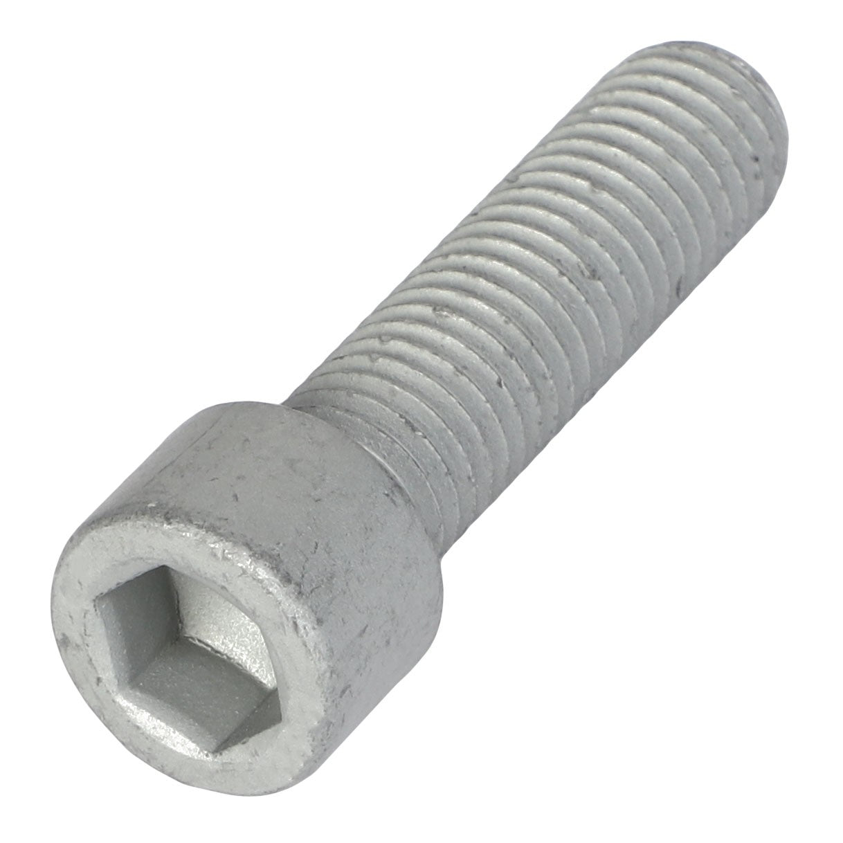 A close-up view of the AGCO | Socket Head Setscrew - Acw1066140 showcasing its precisely threaded shaft.