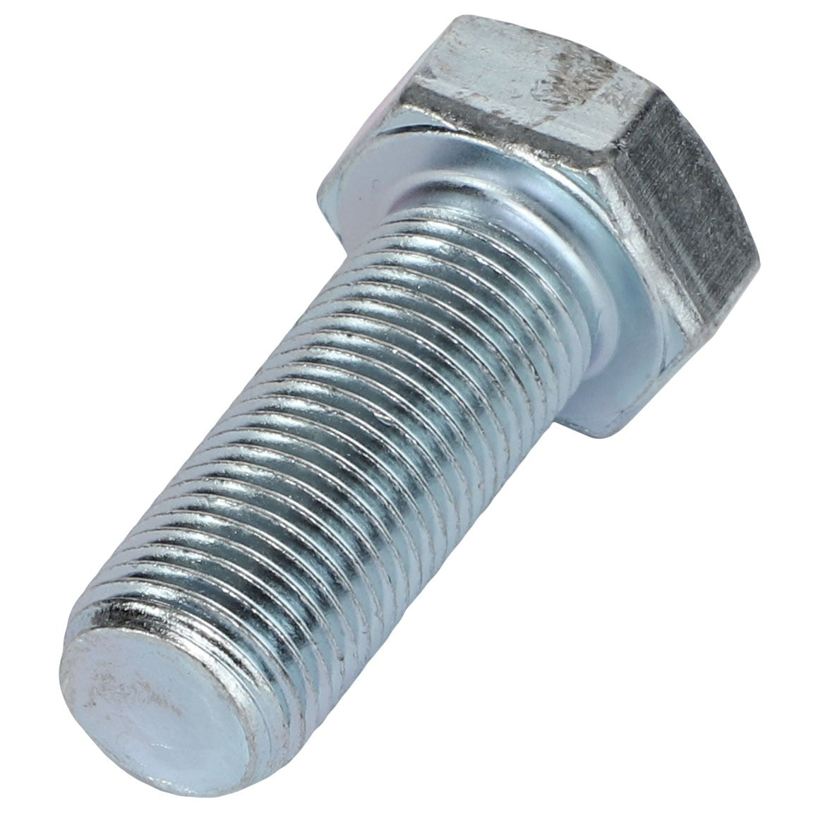 Close-up of the AGCO | SCREW - AL5002751, a metallic hex bolt with a threaded shaft and a hexagonal head, typically used for fastening materials. No current product description information is available.