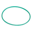 AGCO's O Ring - Ag007471, a green rubber loop, isolated on a white background.