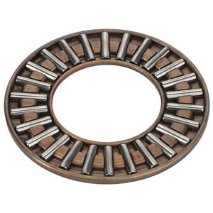 The AGCO | Axial Needle Bearing - F184108080260 is meticulously designed with multiple cylindrical rollers symmetrically arranged around a central hole.