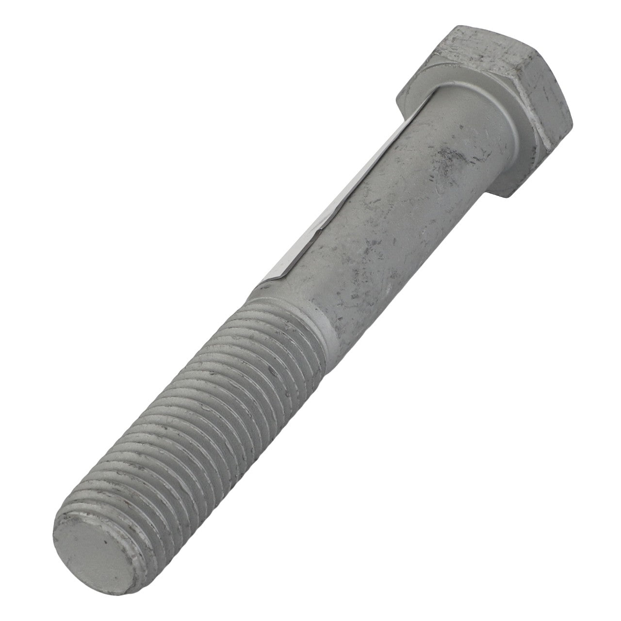 A close-up view of the AGCO Hexagonal Bolt (Model: Acw0885160) reveals a threaded shaft with a rough, gray surface texture. No current product description information is available.