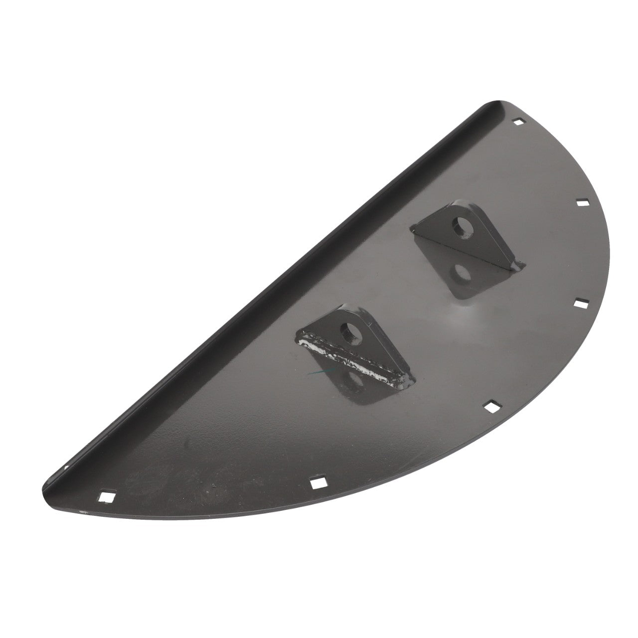 The AGCO Door - ACW1920520 is a semi-circular metal component featuring multiple small square holes and equipped with two attached triangular brackets. Further product description information is not currently available.