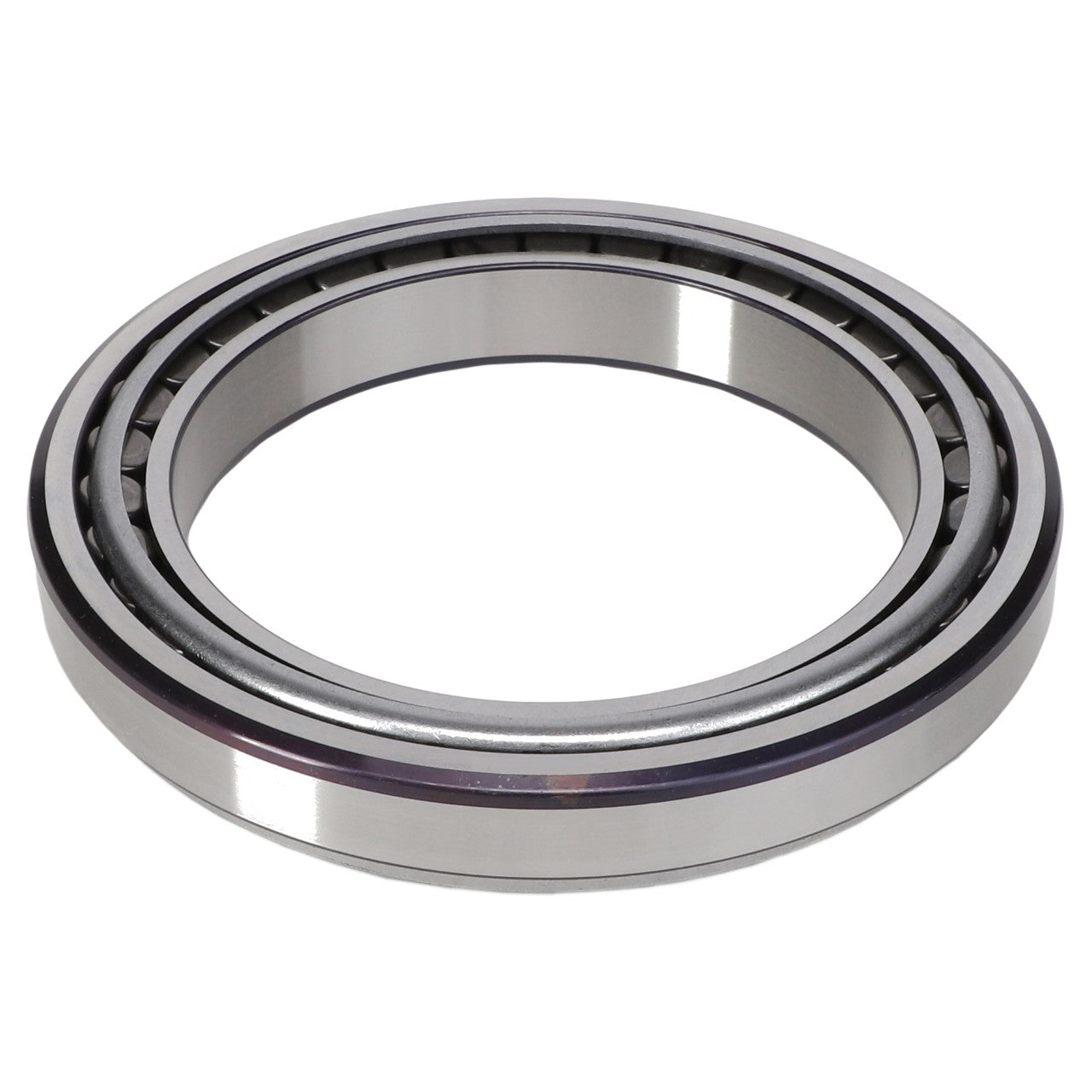 The AGCO | BEARING - AG715302, manufactured by AGCO, is a metal tapered roller bearing assembly featuring an inner and outer race in a circular shape, engineered to reduce friction between moving parts while accommodating both thrust loads and radial loads.