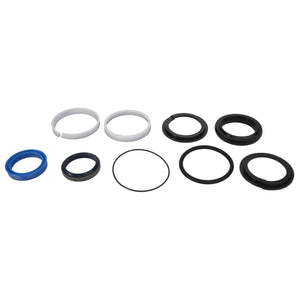 Currently, there is no product description available for the AGCO | SEALS KIT - AL5036134, which features an assortment of circular and ring-shaped rubber and plastic seals in various sizes and colors, arranged on a white background.