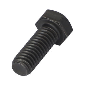 A black AGCO screw, model ACP0396320, with a threaded shaft is shown against a white background. For more details or to resolve any queries, please contact our support team before ordering.