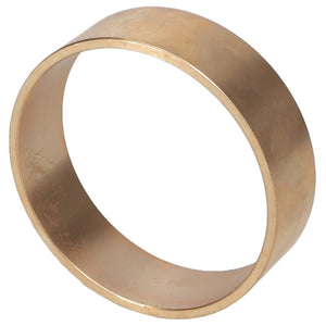 Product Description: The AGCO Bush - 8052128 is a plain, circular metal ring with a smooth, shiny surface.