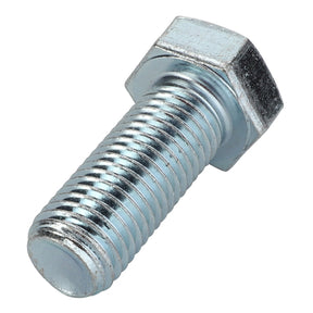 Close-up of the AGCO SCREW - F931502165140, a high-quality silver hex bolt with a threaded shaft and a hexagonal head, ideal for secure fastening in various applications.