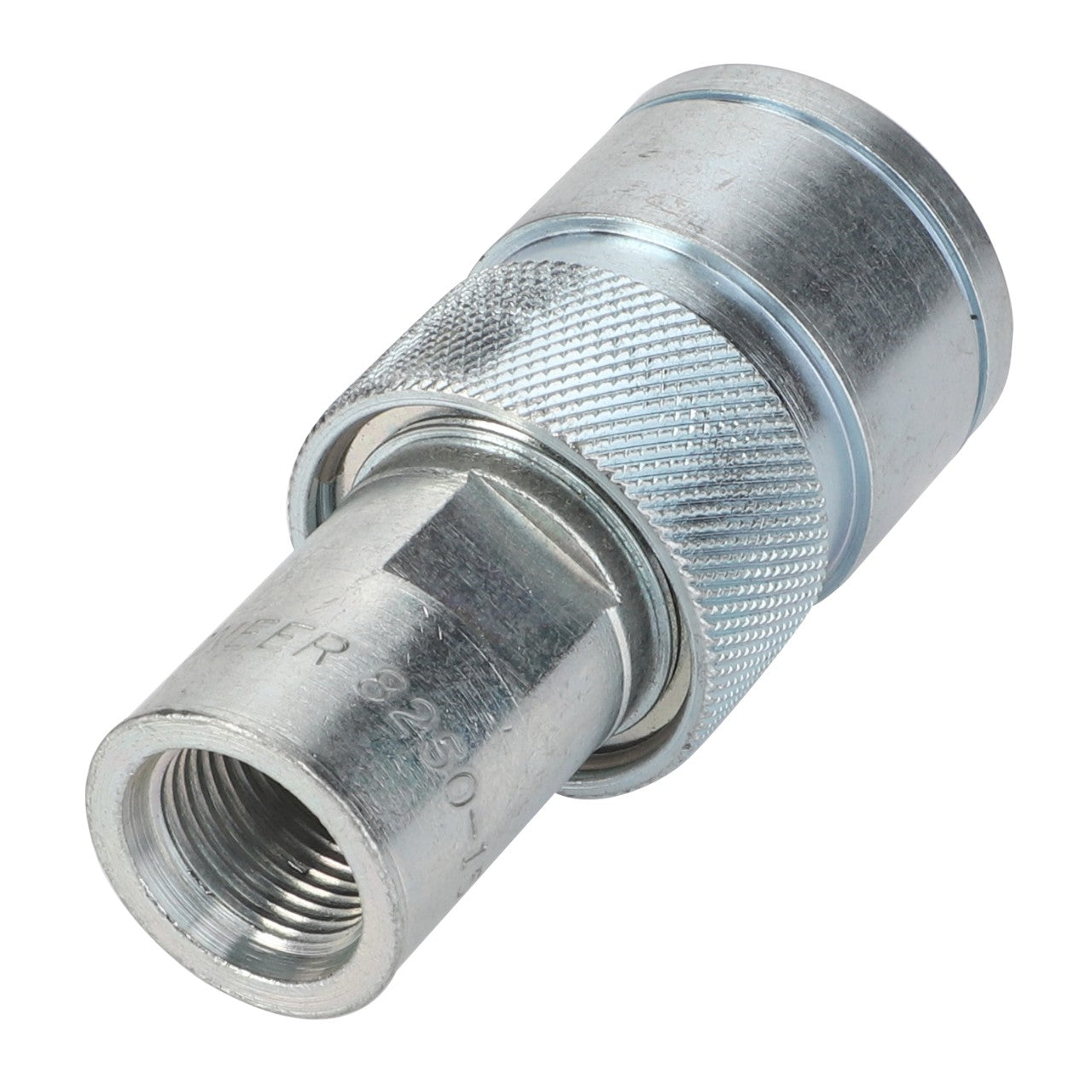 Close-up image of the AGCO Coupler - Acp0003700 featuring a knurled grip and threaded end. No current product description available.