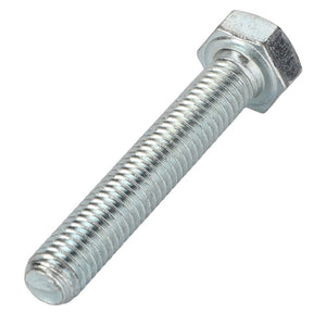 A close-up image of the AGCO | HEXAGONAL HEAD BOLT - 0901-20-31-00, showcasing its intricately detailed metal threaded shank and hexagonal head, though no data is available on its origin.