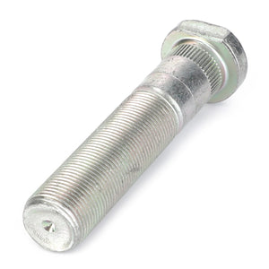 A close-up of the AGCO Stud Bolt - 4384974M1, featuring a hex head and a partially threaded shaft, ideal for various applications including Fits Fendt Models, against a white background.