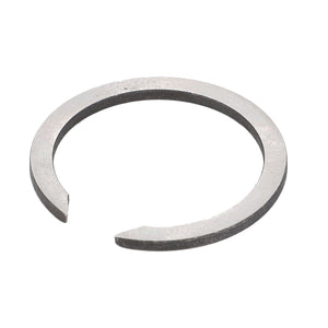 The AGCO External Retaining Ring - 195222M1, a C-shaped metal circlip with a single gap, is essential for securing components on a shaft or within a housing and is widely used in various Massey Ferguson models.