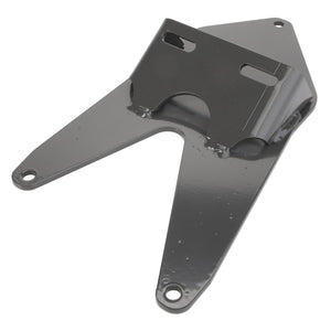 The AGCO Bracket - Acw224473A, a steel bracket featuring two extended arms and three mounting holes, is designed for mechanical or structural support.