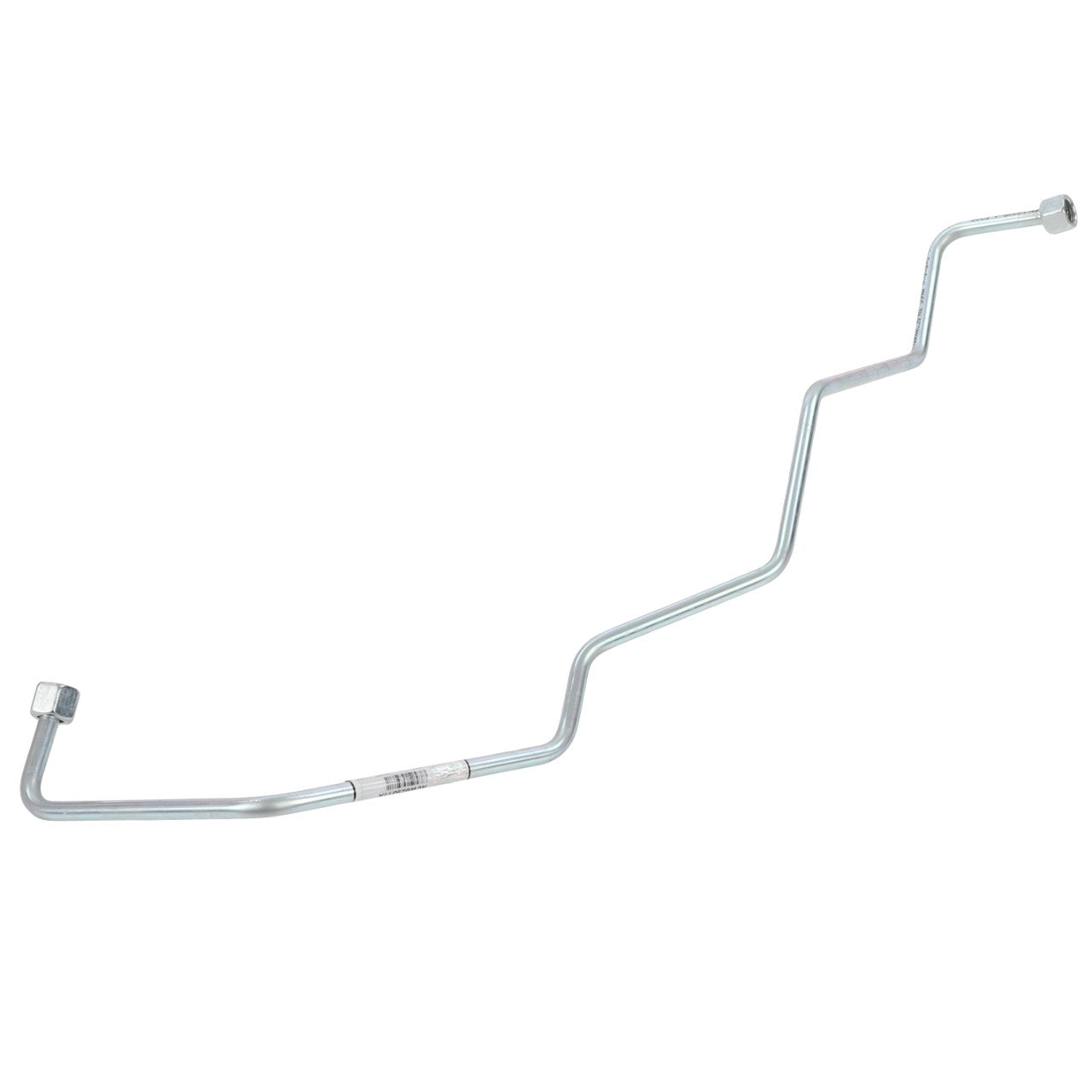 A metal brake line with multiple bends and flared ends, known as the AGCO | Oil Pipe - Acw029311A, currently lacks a detailed product description.