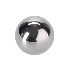 A polished metallic sphere with a reflective surface sits against a plain white background, reminiscent of the sleek design found in the AGCO | Ball - 514100080450 by AGCO.