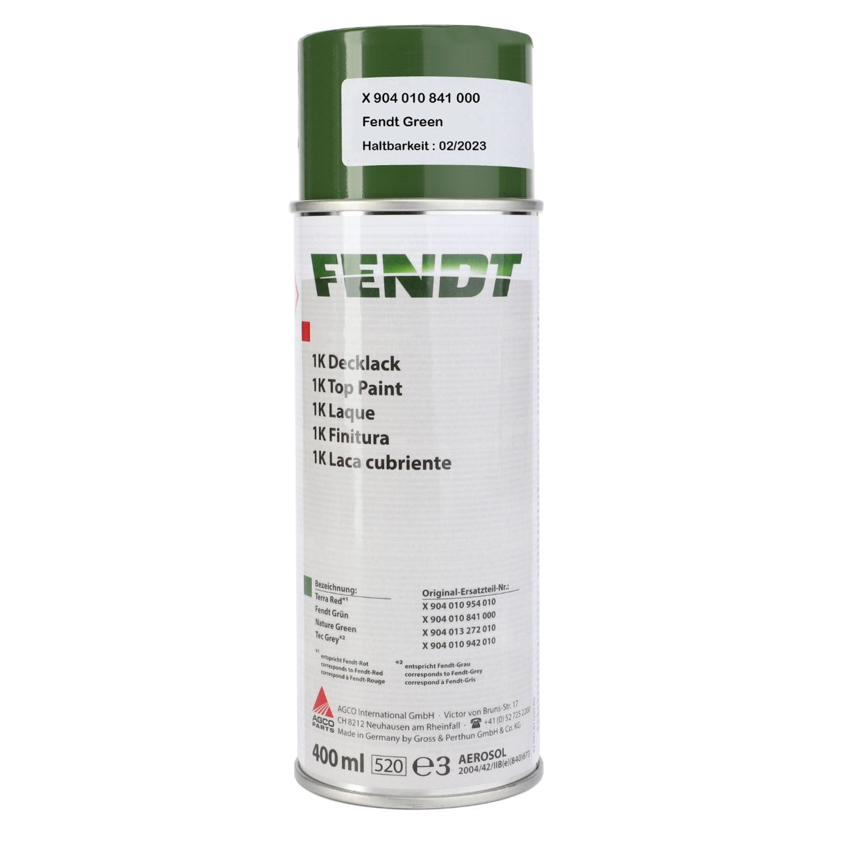AGCO | Original Fendt Green 1K - 400Ml - X904010841000 - Farming Parts