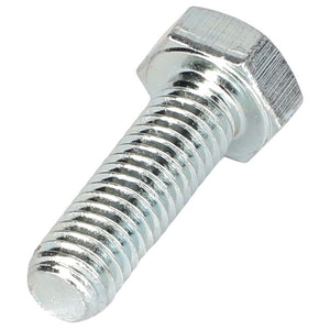 A close-up image of the AGCO | HEX CAP SCREW - AL5002052, showcasing its shiny metal finish with a threaded body and hexagonal head. No current product description information is available for further details.