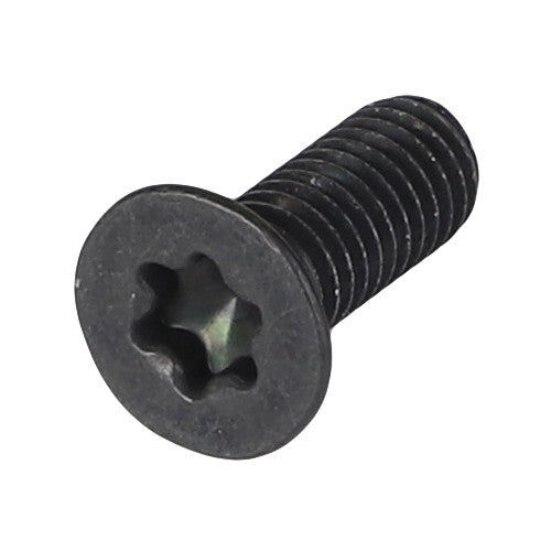 A black AGCO Countersunk Head Capscrew - Acw1211210 with a Torx drive sits on a white background. Unfortunately, no current product description information is available.