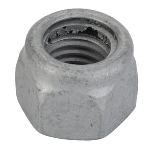 Close-up of the AGCO Hex Top Lock Nut (Acx2967660) with a threaded interior. The surface has a slightly rough texture and shows minor wear. No current product description information is available.