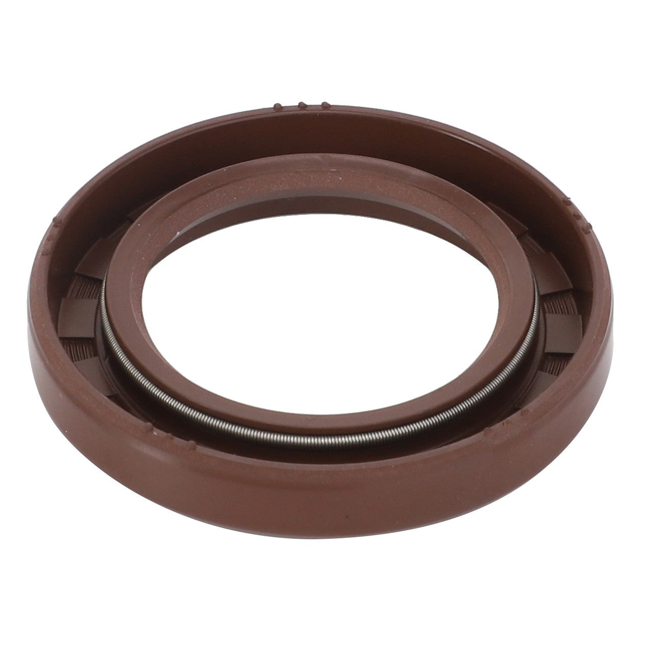 Description: AGCO | Lip Seal - Acp0432380
A brown circular oil seal from AGCO, featuring a spring around the inner circumference. No current product description available.