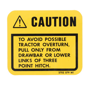 Massey Ferguson - Caution Label Decal - 2752579M1