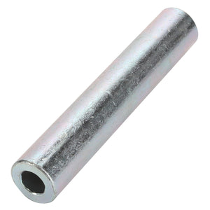 A product is displayed on a white background: AGCO | Spacer - La321952850, a hollow, cylindrical metal pipe with a smooth silver surface from the brand AGCO. No current product description information is available.