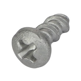 Close-up image of a single AGCO | Screw - Acw7469530, featuring a silver, Phillips head design with coarse threading, set against a plain white background.