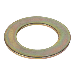 Introducing the AGCO | WASHER - SN16859: A flat, round metal washer with a central hole and a slightly iridescent finish. For further details, contact our support team.