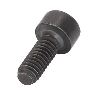 Close-up of an AGCO | Hex Cap Screw - Va021355 with a cylindrical head and threaded shaft, isolated on a clean white background.