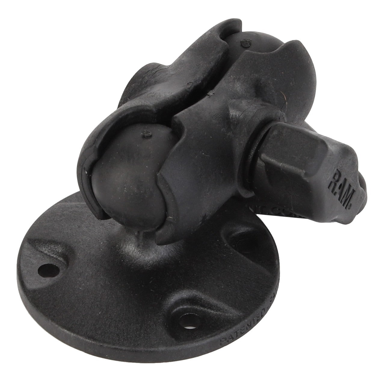 The AGCO | Bracket - Acw0815530, featuring a black mounting bracket with a round base and an adjustable ball-and-socket joint, is shown against a white background. Currently, no detailed product description information is available for this item.