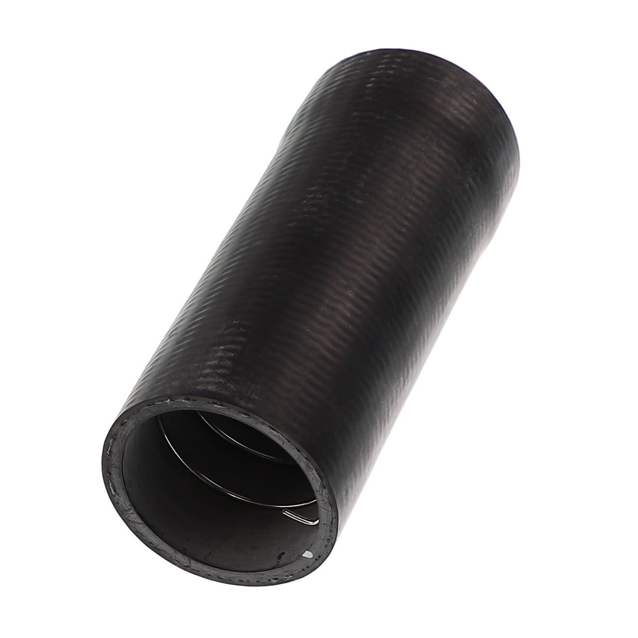 The AGCO | WATER HOSE - ACP0581540, featuring a black rubber cylindrical shape with a slightly textured surface, is shown from an angled perspective and ready for action. For more details or questions, don't hesitate to contact our Support Team.