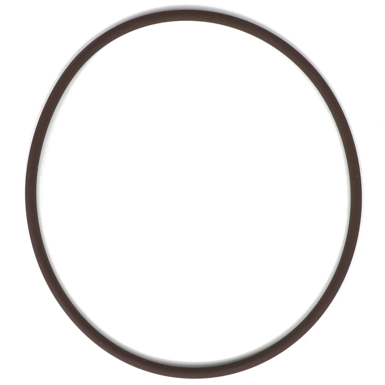 A slim, dark-colored rubber band sits in a circular loop against a stark white background. This is the AGCO O-RING - AG709343 from the renowned brand, AGCO.