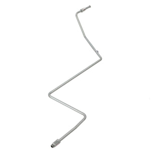 Currently, there is no description available for the AGCO | Brake Pipe - 4389081M2, depicted as a metal pipe with multiple bends and connectors, likely intended for automotive or machinery applications.