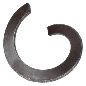 The AGCO Flighting, Left Hand - Acw5180510 is a bronze or iron oval-shaped metal bar with a partially open and curved structure, resembling a broken or incomplete circular band. No current product description information available from AGCO.