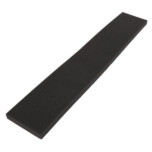 A sleek, long, rectangular piece of black foam from AGCO (model Acw111032A), perfect for various uses.