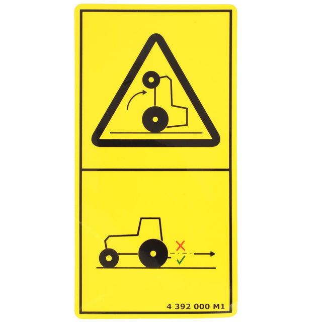 AGCO | Decal, Safety - 4392000M1 - Farming Parts