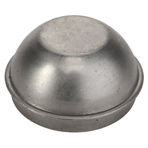 A small, metallic, dome-shaped object with a flat base and a slightly worn surface; identified as the AGCO Hub Cap - Acp0012130 from the brand AGCO.