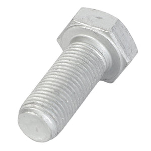 A close-up view of the AGCO Hex Cap Screw - La15540431, showcasing its metallic threading and hexagonal head, placed against a plain white background.