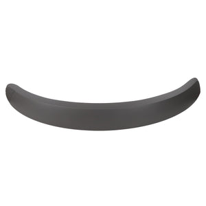 A curved, black plastic piece with rounded edges, compatible with Fendt Vario and Valtra machinery. Introducing the AGCO Mudguard Extension - 737812602012 by AGCO.