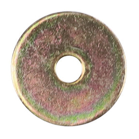 The AGCO | SHARE - AG10436 is a circular metallic flat washer with a central hole, specifically designed for distributing the load of a threaded fastener. This product is offered by the reputable brand AGCO.